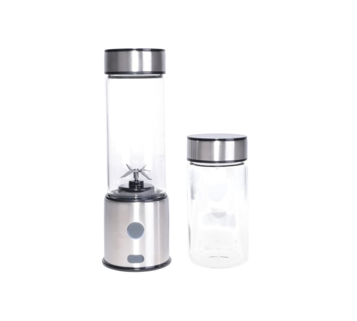 Taşınabilir Cam Blender 450 ml 350 ml Çift Hazneli Smoothie Blender