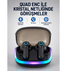 Bluetooth 5.4 Kablosuz KulaklıkQuad ENC Mikrofonlu TWS Kulaklık