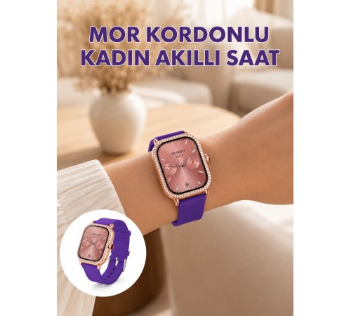 Arama Özellikli Dokunmatik Ekranlı Kadın Akıllı Saat