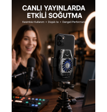 Telefon Soğutucu Fan Güçlü Hava Akışı ile Etkili Soğutma