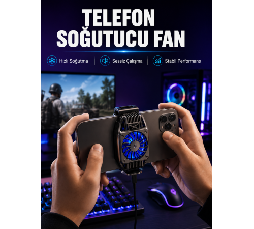 Mobil Telefon Soğutucu Fan Yüksek Soğutma Performansı