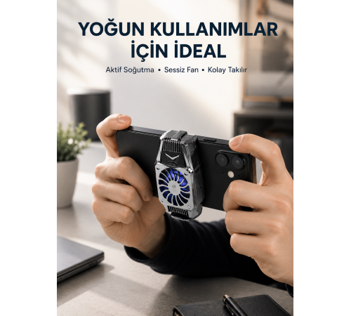 Telefon Isınmasını Azaltan Aktif Fanlı Soğutucu Sistemi