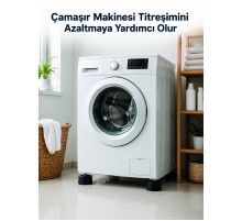 Çamaşır Makinesi İçin 4 Adet Kauçuk Ayak Pedi