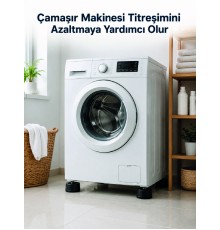 Çamaşır Makinesi İçin 4 Adet Kauçuk Ayak Pedi