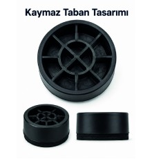 4 Adet Kaymaz Çamaşır Makinesi Ayak Altlığı