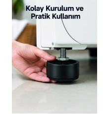 4 Adet Titreşim Önleyici Çamaşır Makinesi Ayak Pedi