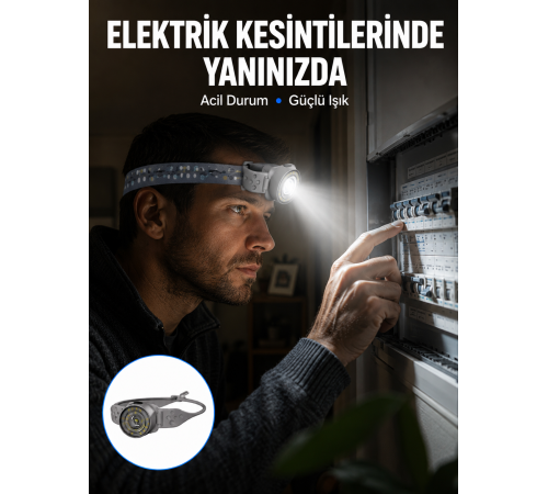 Ayarlanabilir Baş Bantlı LED Kafa Lambası Çok Amaçlı Aydınlatma Çözümü