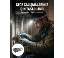 Yüksek Parlaklıklı LED Kafa Feneri Gece Çalışmaları İçin Yüksek Parlaklıklı