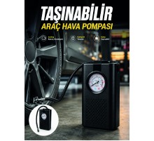 Otomobil Bisiklet ve Motosiklet İçin Taşınabilir Lastik Hava Pompası