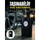 Otomobil Bisiklet ve Motosiklet İçin Taşınabilir Lastik Hava Pompası