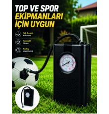 Çok Amaçlı Taşınabilir Hava Pompası Araç Bisiklet Top Lastik Şişirme Pompası