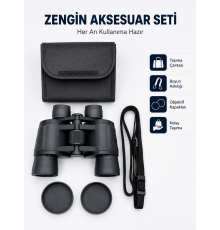 20x Büyütmeli Profesyonel Dürbün | HD Optik Lens Taşıma Çantalı ve Boyun Askılı