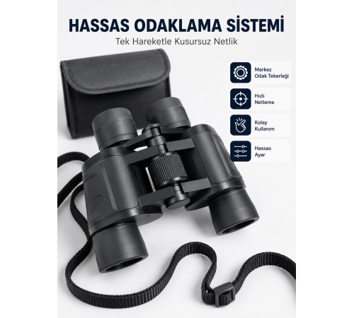 HD Optik Mercekli 20x Dürbün Net Görüş Ergonomik Kauçuk Gövde Aksesuar Setli
