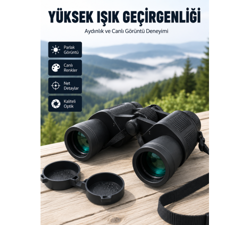 Suya Dayanıklı Profesyonel Dürbün Hassas Odaklamalı Ergonomik Gövdeli