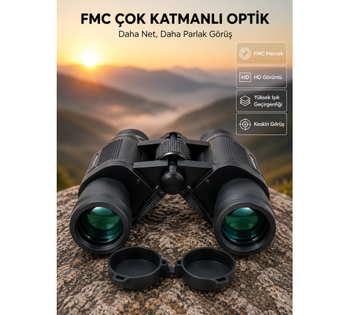 FMC Çok Katmanlı Optik Mercekli Dayanıklı Açık Hava Gözlem Dürbünü