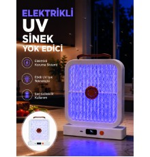 Elektrikli Sinek Öldürücü UV Işıklı Masaüstü Cihaz Beyaz Renk