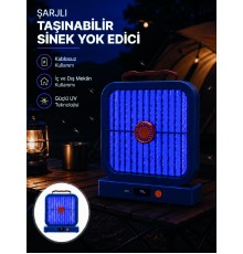 Elektrikli Sinek Öldürücü 365NM UV Işıklı Masaüstü Cihaz Mavi Renk