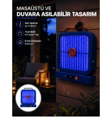 Taşınabilir Şarjlı Sivrisinek Öldürücü UV Işıklı Mavi Model