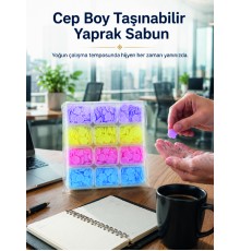 24 Adet Yaprak Sabun ile Pratik Hijyen