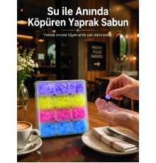 24 Adet Taşınabilir Yaprak Sabun Kutusu