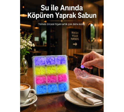 24 Adet Taşınabilir Yaprak Sabun Kutusu