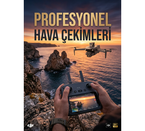 GPS Destekli Çift Kameralı Katlanabilir Drone Havadan Fotoğraf ve Video Çekimi