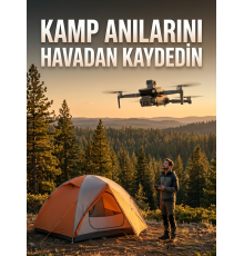 GPS Destekli Katlanabilir Çift Kameralı Drone Ekranlı Kumandalı