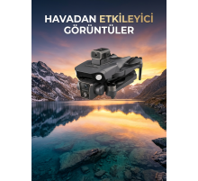 Çift Kameralı GPS Drone Geniş Açılı Havadan Görüntüleme Sistemi