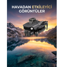 Çift Kameralı GPS Drone Geniş Açılı Havadan Görüntüleme Sistemi