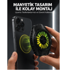 Soğutma Teknolojili RGB Işıklı Telefon Soğutucu