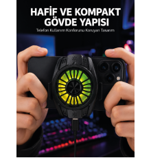 Telefon ve Tablet Uyumlu Manyetik Mobil Soğutucu Fan