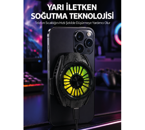 Hafif Tasarımlı Hızlı Soğutma Sağlayan Telefon Soğutucu