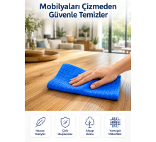 Profesyonel Mikrofiber Temizlik Bezi Çok Amaçlı Yüksek Emici Çizmeyen Temizlik Bezi 40x40 cm