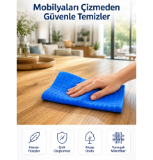 Profesyonel Mikrofiber Temizlik Bezi Çok Amaçlı Yüksek Emici Çizmeyen Temizlik Bezi 40x40 cm