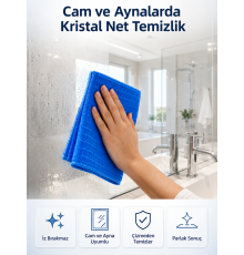 Mikrofiber Temizlik Bezi İz ve Leke Bırakmayan Çok Amaçlı Ev Temizlik Bezi 40x40