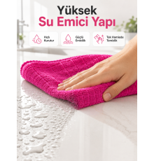 Mikrofiber Temizlik Bezi Cam, Ayna, Mobilya ve Tezgah İçin
