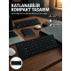 Kablosuz Katlanabilir Bluetooth Klavye Telefon Tablet Bilgisayar Uyumlu