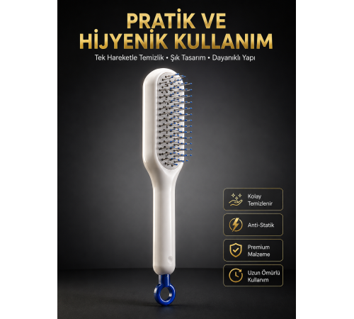 Yeni Nesil Saç Fırçası Saç Derisini Ölü Derilerinden Arındırır Kolay Temizlenen