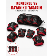 Kaykay Paten Scooter Bisiklet Koruyucu Ekipman Seti Darbe Emici Koruma
