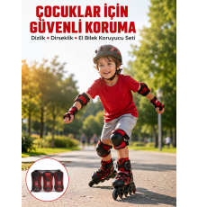 Koruyucu Seti Dizlik Dirseklik Bileklik Nefes Alabilir Koruma Ekipmanı