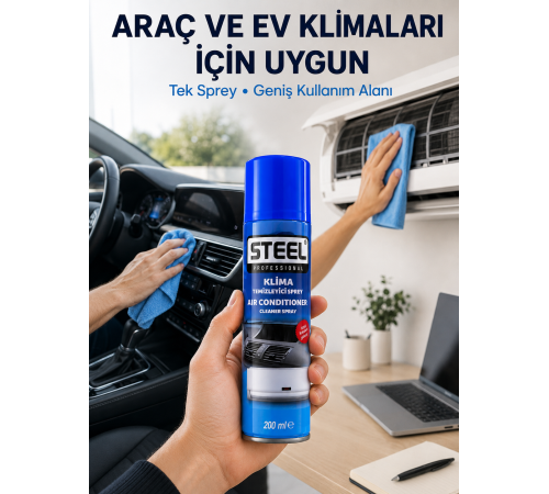Araç Kliması ve Ev Tipi Klimalar İçin Temizlik Çözümü