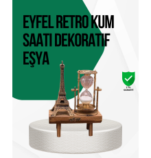 Ahşap Kum Saati – Vintage Tasarımlı Masa Dekoru