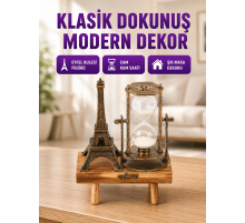 Masa Üstü Ahşap Kum Saati – Dekoratif, Dayanıklı ve Şık
