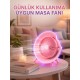 Renkli Ambiyans Işıklı Taşınabilir Masaüstü Vantilatör