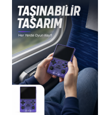 Kablosuz Kollu 3.5 İnç IPS Ekranlı Retro El Oyun Konsolu