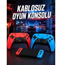 Kablosuz Oyun Konsolu HDMI Çıkışlı Çift Kontrolcülü Retro Oyun Seti