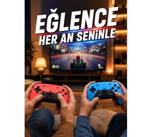 Retro Oyun Konsolu HDMI Destekli Kablosuz Oyun Kolu ile Oyun Keyfi
