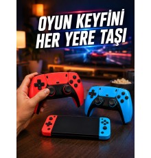 Mini Oyun Konsolu Çift Kablosuz Kontrolcü HDMI Bağlantılı Oyun Cihazı