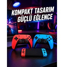 Kablosuz Retro Oyun Konsolu HDMI TV Bağlantılı Çift Gamepad Seti