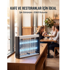 Elektrikli Sinek Öldürücü Lamba Güçlü UV Işık Teknolojisi
